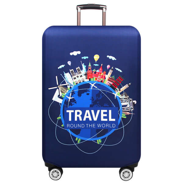 Чохол на валізу Travel м.25-18 (розмір L) Колір: Синій №753277 - Amsterdam HR277
