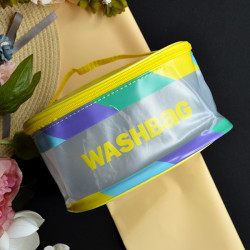 Матова косметичка "Washbag" Жовта, м.23-25, (р. 21х11х15 см),№751674
