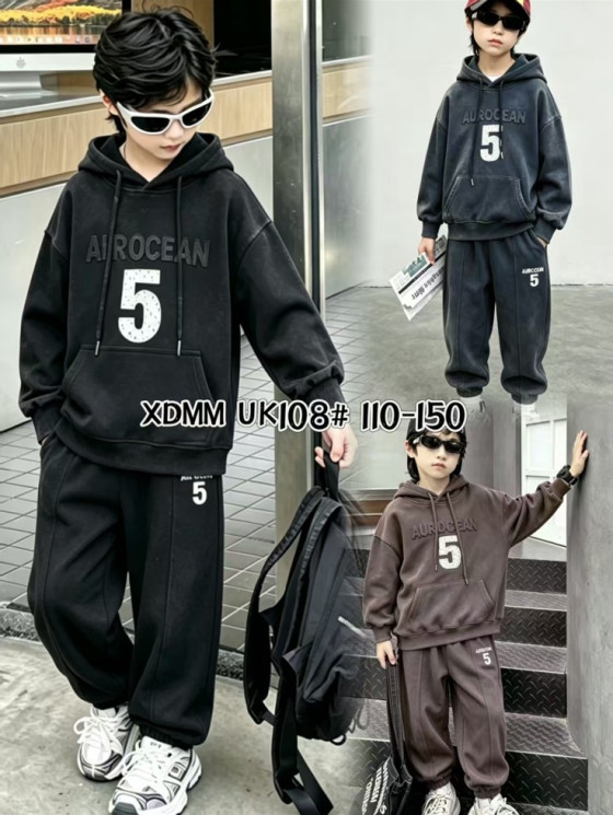 Спортивний костюм дитячий, двунитка, м. UK108 (Розмір: 110-150 ), 3 кольори, в упаковці 5 штук №347588 - 