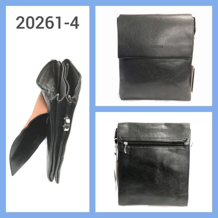 Сумка чоловіча шкірозамінник "20261-4" (Р: 27*23 см) №163307 - Macho HR263