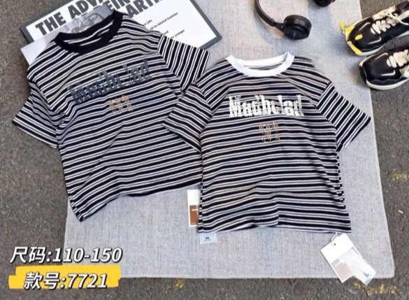 Футболка дитяча, бавовна, м.7721 (Розмір: 110-150), 2 кольори, в упаковці 5 штук №344782 - 