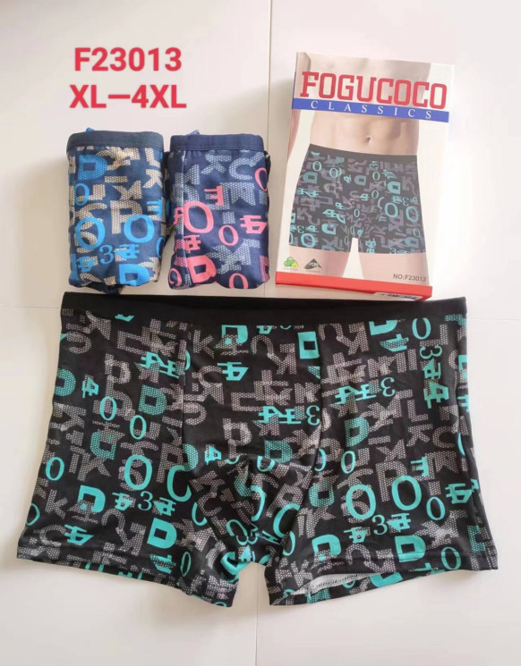 Труси чоловічі, котон, м.F23013 (розмір: XL-4XL), мікс кольорів, в упаковці 24 шт. №321441 - Lilu 230/237