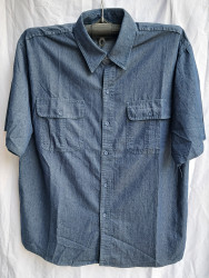Сорочка чоловіча, джинс (р. XL-5XL ), в упаковці 5 штук №312970