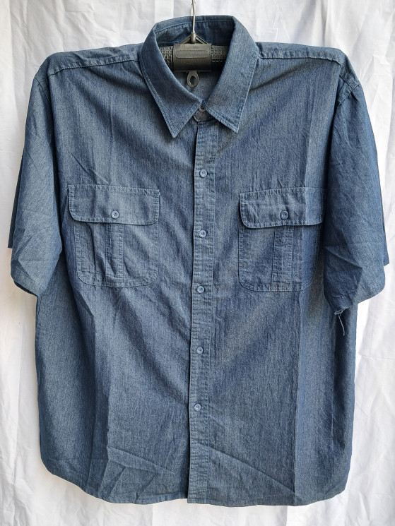 Сорочка чоловіча, джинс (р. XL-5XL ), в упаковці 5 штук №312970 - Sundry GN1418