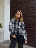 Сорочка жіноча вкорочена, турецька байка м.1043 (р: oversize) №814726 - Lucy RN847 м: 1043