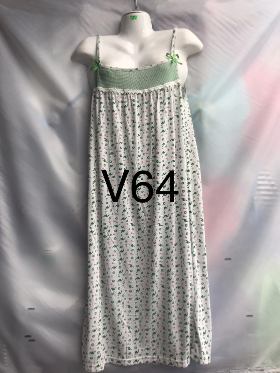Нічна сорочка жіноча V64 (р: 48-56) в упаковці 5 штук №754717 - Metro SE799