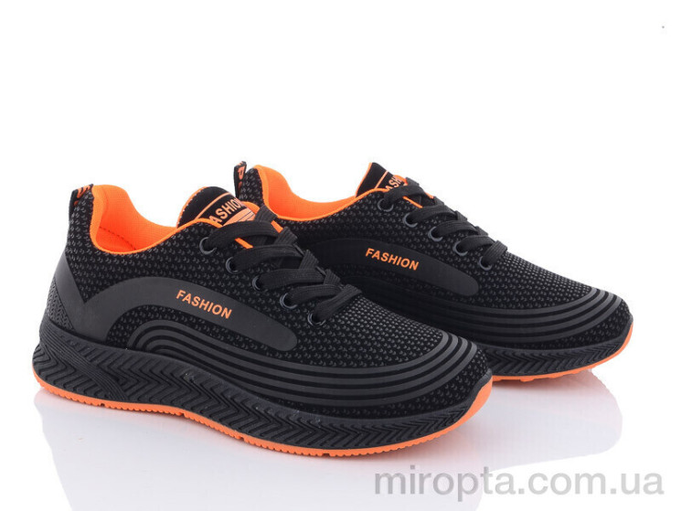 Кросівки 197-141 black-orange р: 36-41, в упаковці: 8 пар, купити тільки гуртом - 872783