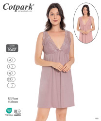 Нічна сорочка жіноча "10637" віскоза (р: M,L,XL,2XL) 2 кольори, упаковка 4 шт. №363159
