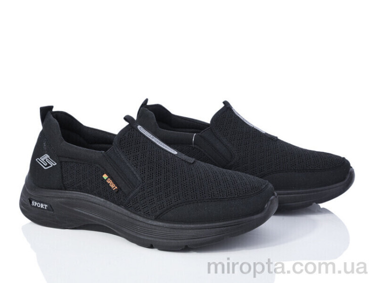 Кросівки 45-104 black р: 40-45, в упаковці: 8 пар, купити тільки гуртом - 955519