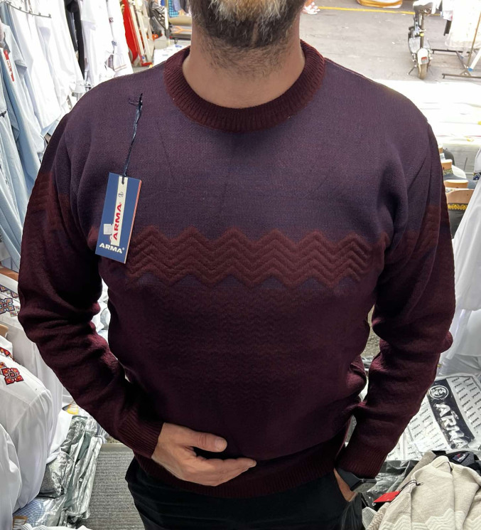 Светр чоловічий (р: L-2XL) 6 кольорів в упаковці 3 штуки №757014 - NikNumbers SE 1041-1042