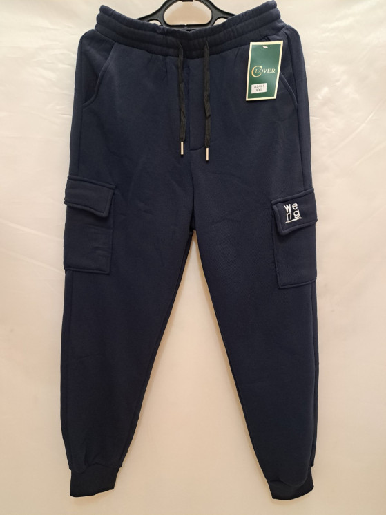 Спортивні штани чоловічі, трикотаж, фліс, м.2421 (Розмір: XL-5XL ), 3 кольори, в упаковці 5 штук №319534 - 