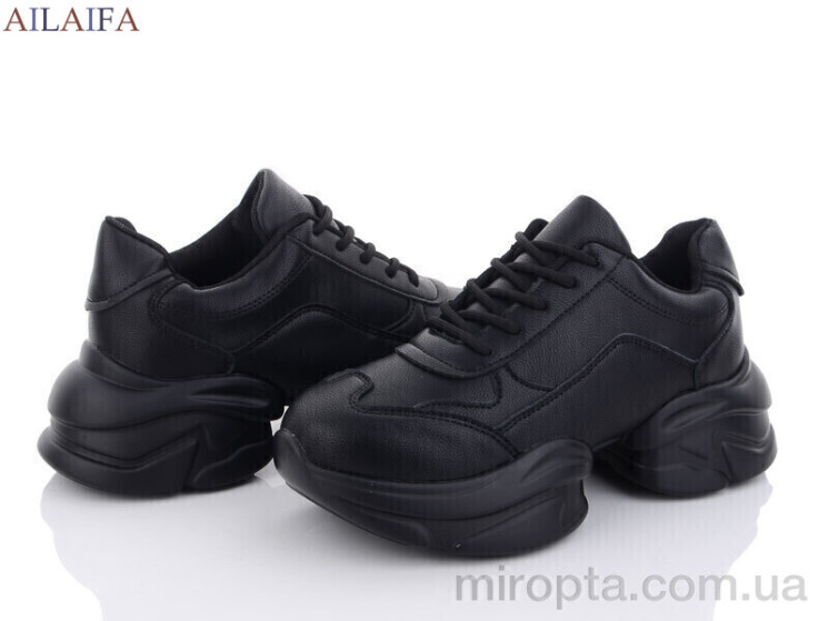 Кросівки 2360 black р: 36-41, в упаковці: 6 пар, купити тільки гуртом - 1206684