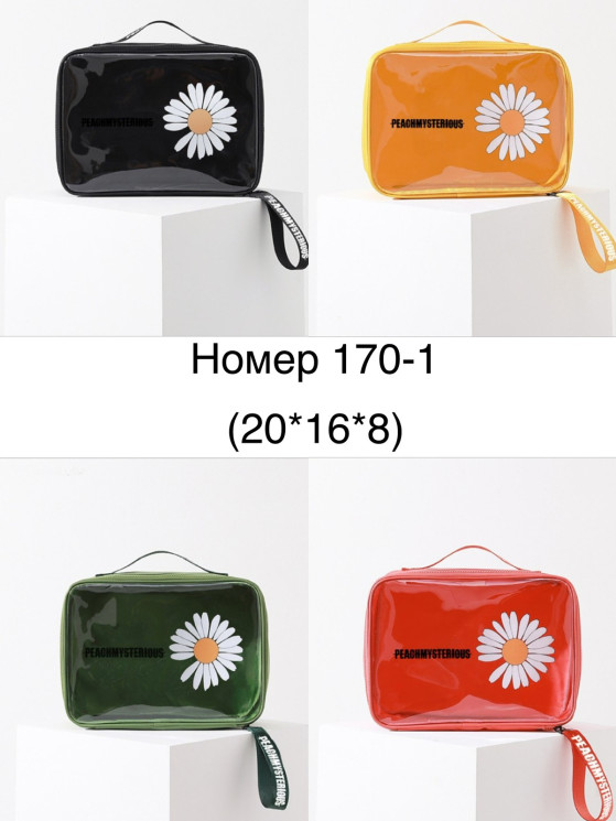 Косметичка жіноча "170-1" силікон (р: 20*16*8см) мікс кольорів, в упаковці 6 шт. №364635 - Tessa272