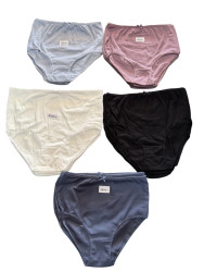 Труси жіночі, котон (р. 4XL, 5XL, 6XL ), мікс кольорів, в упаковці 10 шт. №321642