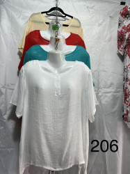 Футболка жіноча "206" (р: XL-4XL) мікс кольорів, в упаковці 4 шт. №366977