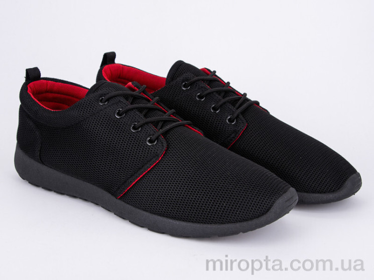 Кросівки 4-309 black-red р: 40-45, в упаковці: 6 пар, купити тільки гуртом - 369064
