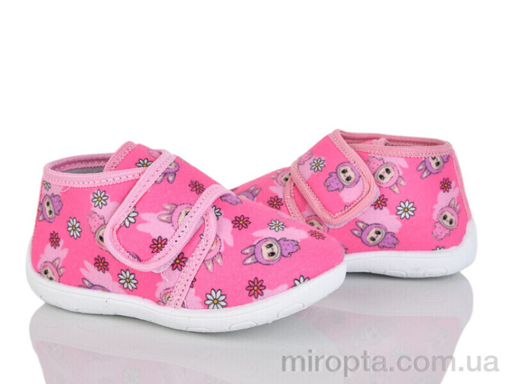 Капці FT001-2 pink р: 21-25, в упаковці: 6 пар, купити тільки гуртом - 1119499