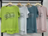 Жіноча футболка, льон, м.9562, (р: 3XL-6XL), 7 кольорів, в упаковці 4 штуки, № 751336 - Relaxwear RZ3531