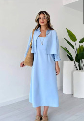 Костюм жіночий (сорочка + сукня), американський креп м. 923 (р: S, M, L, XL) №824849