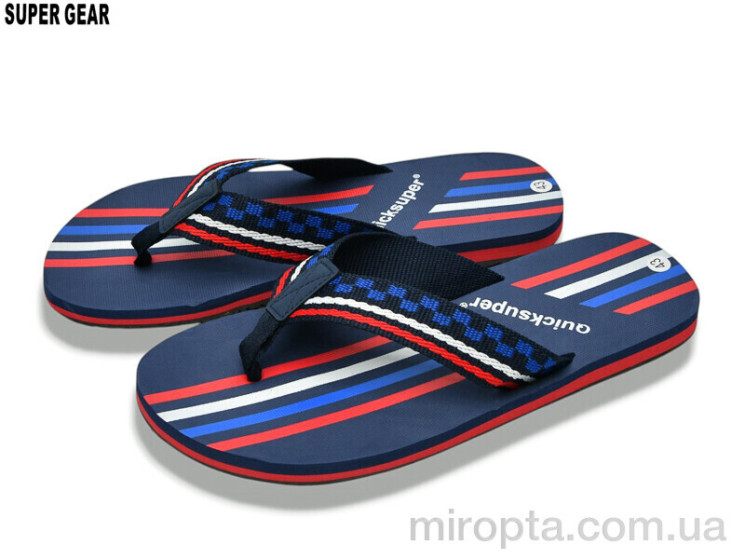 В'єтнамки A01-768 navy р: 40-45, в упаковці: 10 пар, купити тільки гуртом - 1164920