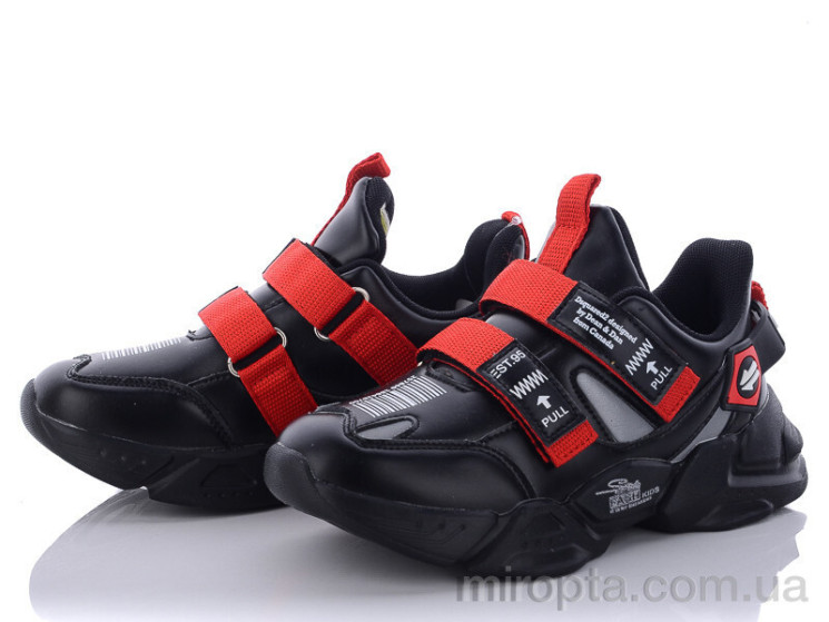 Кросівки K207067 black р: 32-37, в упаковці: 7 пар, купити тільки гуртом - 532306