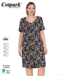 Нічна сорочка жіноча, віскоза, м.13685 (Розмір: 2XL-5XL), в упаковці 4 штуки №326291