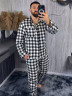 Піжама чоловіча, фланель, м. 1059 (р: M-L, L-XL, XL-XXL) №717456 - 
