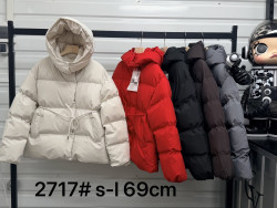 Куртка жіноча, плащівка, синтепон, м.2717 (розмір: S-L ), 5 кольорів, в упаковці 3 штуки №346740