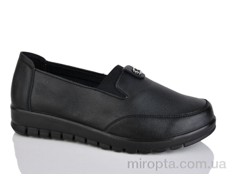 Туфлі 5507 black р: 38-43, в упаковці: 8 пар, купити тільки гуртом - 1044095