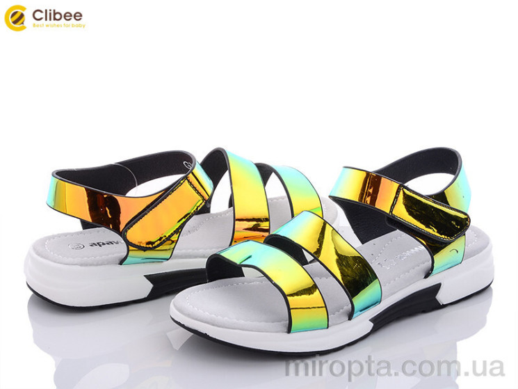 Босоніжки GX198-1 gold р: 32-37, в упаковці: 6 пар, купити тільки гуртом - 617456