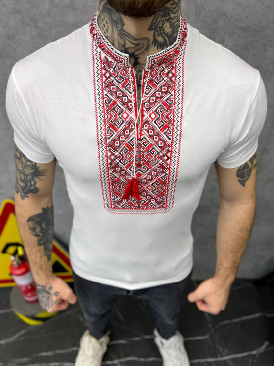 Футболка чоловіча, лакоста-віскоза (Розмір: 3Xl, 4XL, 5XL), в упаковці 3 штуки №316215 - Delux 909
