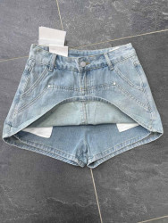 Джинсові Шорти Спідниця м.3675 (р:S-XL) в упаковці 6 штук  №762374