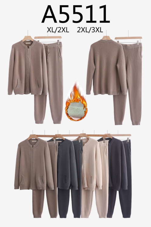 Костюм жіночий, трикотаж, м.A5511 (р. XL-3XL ), мікс кольорів, в упаковці 10 штук №347173 - Vanda SE1013