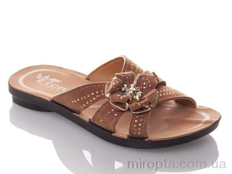 Шльопанці GElena-N1B-brown р: 26-30, в упаковці: 6 пар, купити тільки гуртом - 1078817