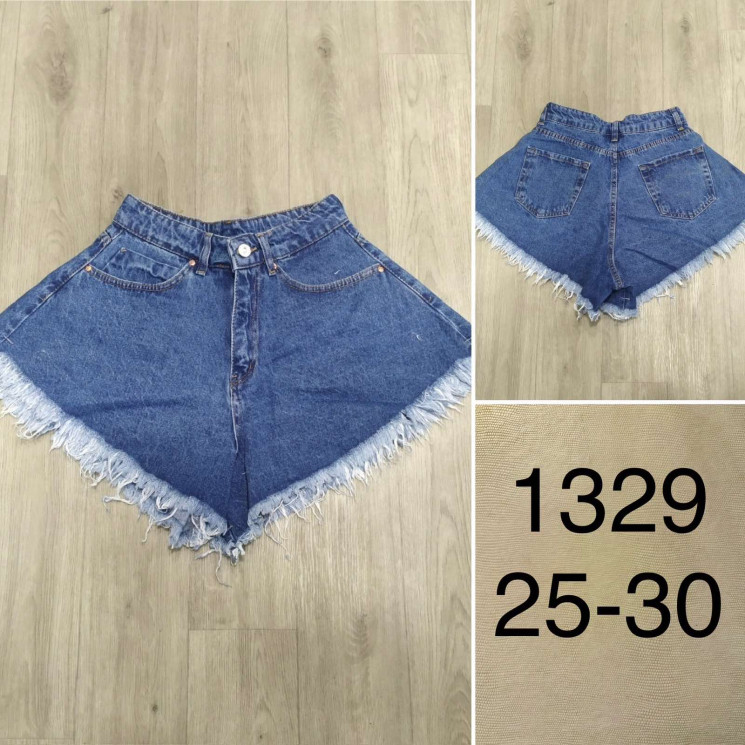 Джинсові Шорти жіночі, м.1329, (р: 25-30), в упаковці 7 штук, №751092 - UNO2Uva SER1864