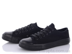 Кеди 6621 черный р: 39-44, в упаковці: 8 пар, купити тільки гуртом