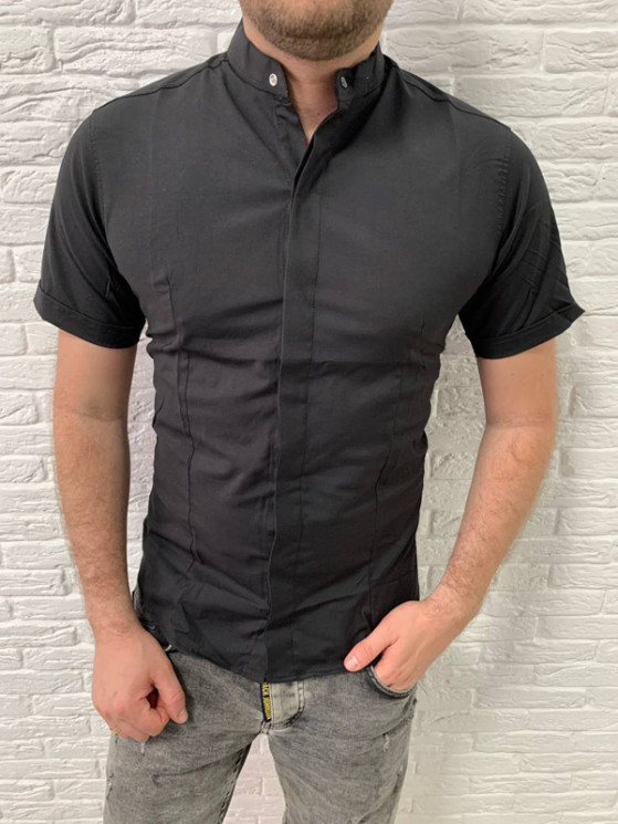 Сорочка Varetti р S-2XL Чоловіча S1584 black - NikNumbers SE1041-1042