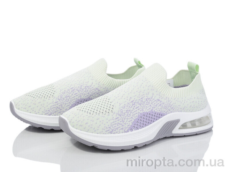 Кросівки 92-35 green-purple р: 36-41, в упаковці: 8 пар, купити тільки гуртом - 974375