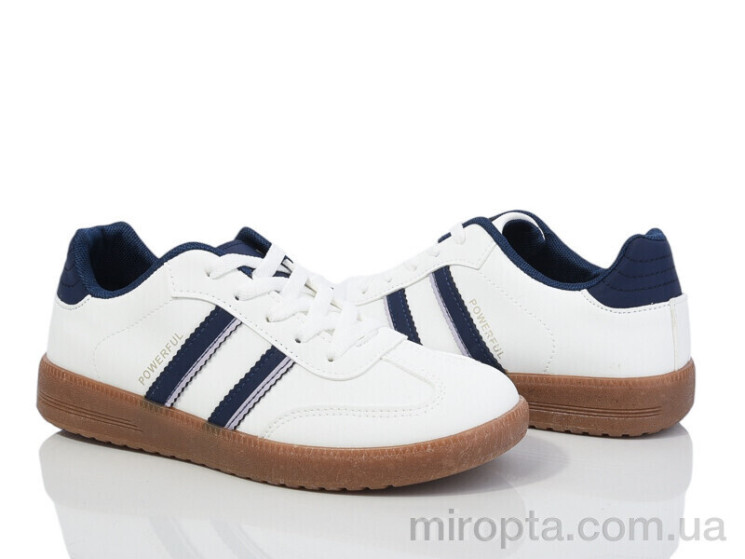 Кросівки 172-47-5 white-blue р: 36-41, в упаковці: 8 пар, купити тільки гуртом - 977636