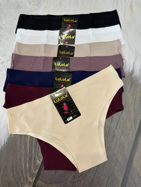 Труси жіночі безшовні Бразиліано, котон (р. L-XXL), мікс кольорів, в упаковці 21 шт. №346264 - Belio HR1840