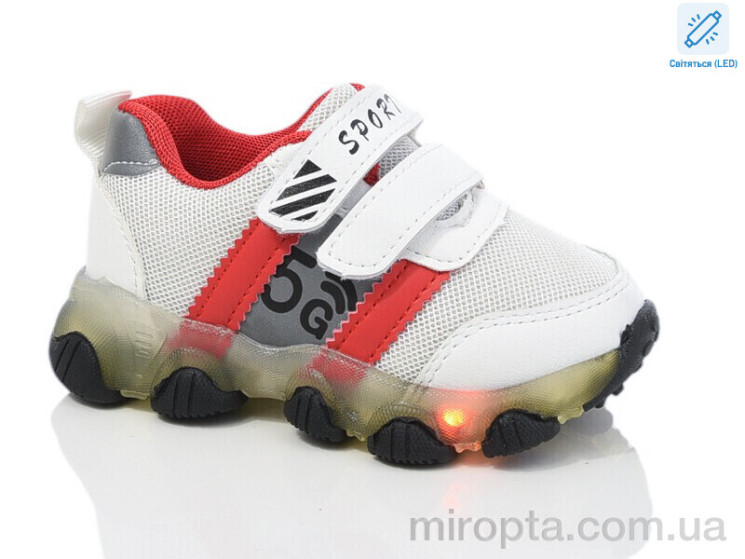 Кросівки 01-C3LED р: 22-27, в упаковці: 8 пар, купити тільки гуртом - 1042592