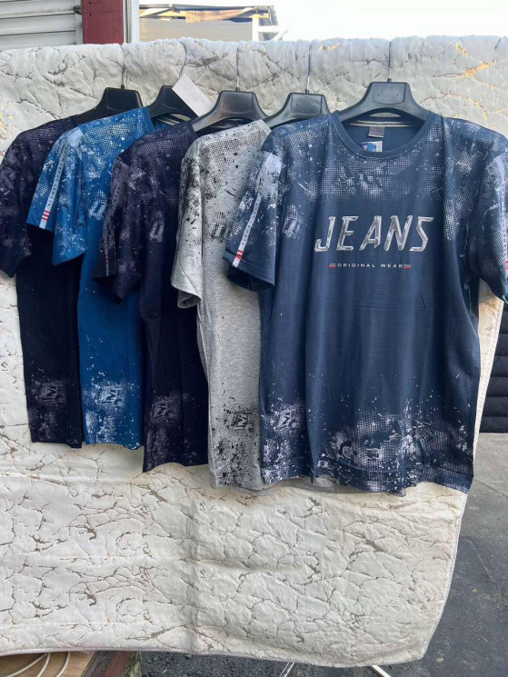 Футболка чоловіча, трикотаж, м.В134 (р. 6XL-8XL ), мікс кольорів, в упаковці 5 штук №325661 - Vanda SE1013
