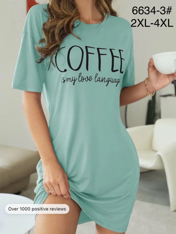 Туніка жіноча, бамбук, м.6634-3 (р. 2XL-4XL), в упаковці 6 штук №338111 - Focus zel 1396