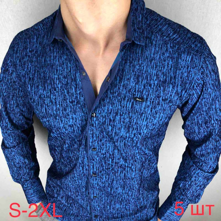 Сорочка Paul Semih р S-2XL Чоловіча D2 blue - Nadiyka BG/PO2161-2162