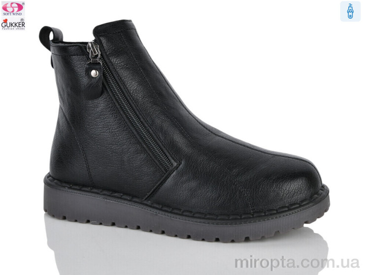 Черевики YK4147 black р: 37-42, в упаковці: 8 пар, купити тільки гуртом - 1215220