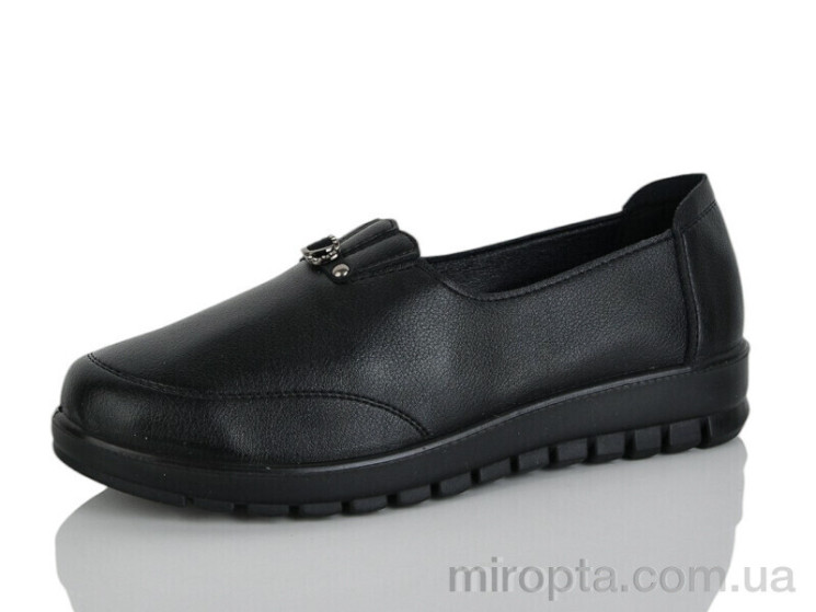 Туфлі 3027 black р: 38-43, в упаковці: 6 пар, купити тільки гуртом - 1161391
