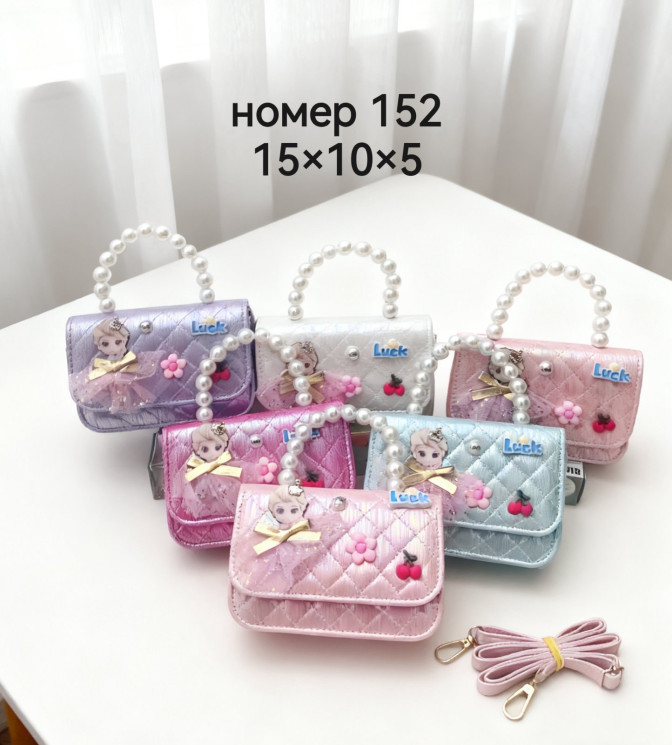 Сумка дитяча "152" лак, шкірозамінник (р: 15*10*5см) 5 кольорів №379223 - Tessa272