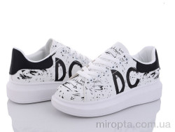 Кросівки 9-794 white-black р: 36-41, в упаковці: 8 пар, купити тільки гуртом
