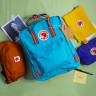 Рюкзак “Fjallraven Kanken” із райдужними ручками Блакитний м.23620-16L (Розмір: 37*28*12 см) №755107 - Amsterdam HR277