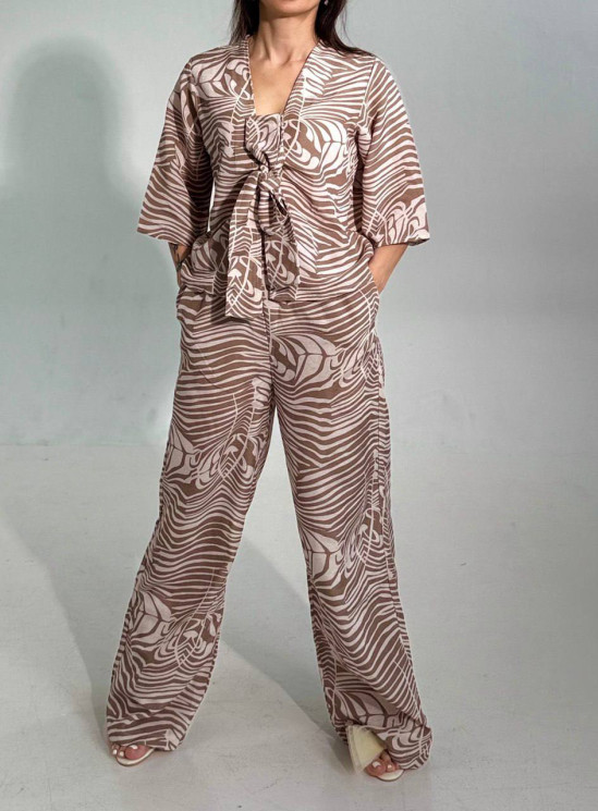 Костюм жіночий, льон (р. S, M, L, XL) №407701 - 